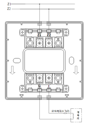 陕西海湾GST-LD-8300B输入模块常闭无源触点接线图