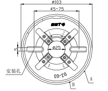 DZ-03定位底座 陕西海湾底座